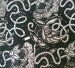 Jual Kain Batik Cap Warna Hitam KBT-0008