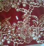 Jual Kain Batik Cap Warna Merah Maroon