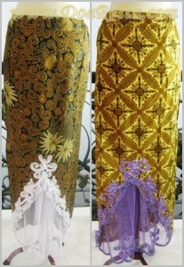 bawahan batik prada tile rumbai rok