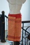 Kain Setengah Songket motif batik melayu pria pinggul pagar bagus